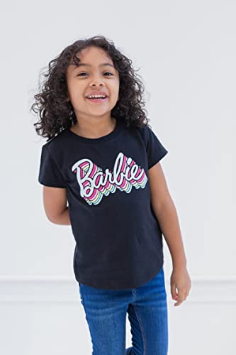 Barbie Big Girls 3 Pack T-shirts Rosa/preto 10-12