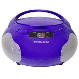 Philco Portable CD Player Boombox com alto-falantes e AM/FM