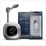 Monitor Inteligente Para Bebês Com Sensor De Respiração E Movimento, Áudio Bidirecional E Visão Noturna, Nanit Pro, Prata