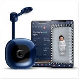 Monitor Inteligente Para Bebês Com Sensor De Respiração E Movimento, Áudio Bidirecional E Visão Noturna, Nanit Pro, Azul