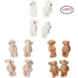 Cheeseandu 12pcs 6cm Pelúcia Mini Conjunto Teddy Bear Recheado Animal Brinquedos Wedding Gift Box Boneca Brinquedo Para Bolo De Aniversário Festa De