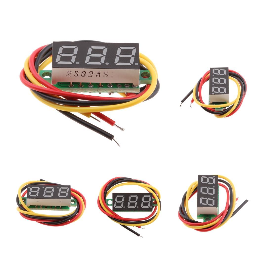 M4430 DC 0-100V 200V 10A Digale Voltmetro Amperometro 0.28 ''Display A LED Regolatore Di Tensione Volt AMP Tester Del Tester Auto Car DC 5V 12V - Foto 13
