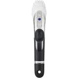 Escova De Prato De Distribuição De Sabão Oxo Good Grips, 15x10x5cm, Preto/claro/branco