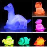 Brinquedos De Banho De Dinossauro Iluminam Brinquedos Flutuantes De Borracha (6 Pacotes), Luz De Mudança De Cor Piscando Na Água, Bebês Crianças Cria