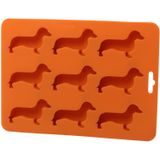 Bandejas De Gelo Molde De Gelo Molde De Silicone Bandejas De Cubo De Gelo Em Dachshund Dog Em Forma De Silicone Livre De Bpa