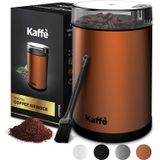 Moedor De Café Elétrico Kaffe - Cobre - Capacidade De 3oz Com Botão Easy On/off. Escova De Limpeza Incluída!