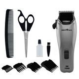 Cortador De Cabelo Britânia Bcr18t, 18w, 9 Acessórios, Titanium, 220v