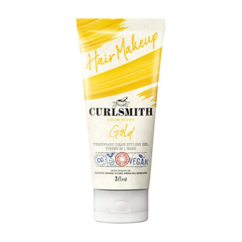 Curlsmith - Maquiagem De Cabelo - Gel De Coloração E Penteado Temporário Vegano (ouro 3 Fl.oz)