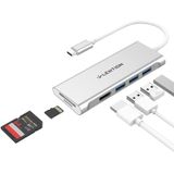 Lention Usb C Hub Com 4k Hdmi, 3 Usb 3.0, Leitor De Cartão Sd 3.0 Compatível 2020-2016 Macbook Pro 13/15/16, Novo Ipad Pro/mac Air/surface, Chromeboo