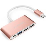 Lention 4-em-1 Hub Usb-c Com Tipo C, Usb 3.0, Usb 2.0 Compatível 2020-2016 Macbook Pro 13/15/16, Novo Mac Air/surface, Chromebook, Mais, Adaptador Mu