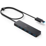 Hub Usb 3.0 De 4 Portas Anker, Hub Usb De Dados Ultra-finos Com Cabo Estendido De 2 Pés Carregamento Não Suportado, Para Macbook, Mac Pro, Mac Mini,