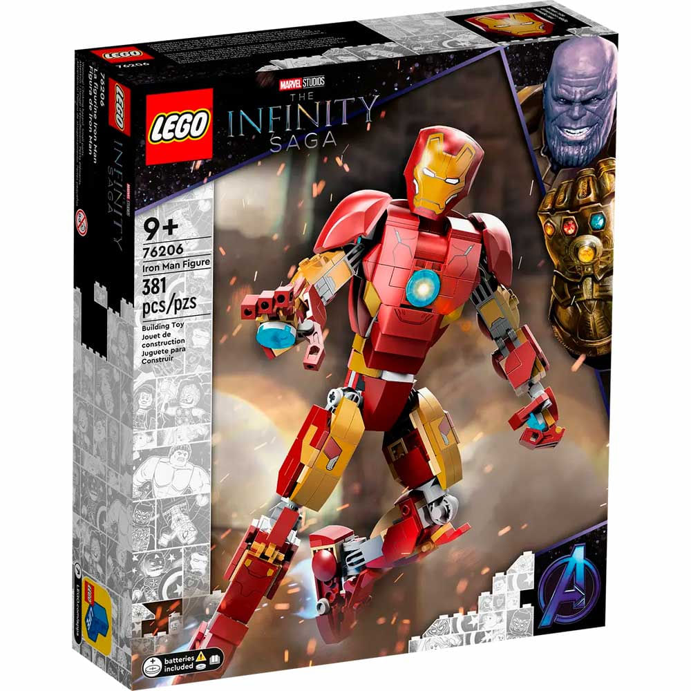 Lego Marvel Figura Do Homem De Ferro 381 Pecas Lego