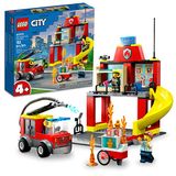 Lego City Fire Station E Fire Engine 60375 Brinquedo De Aprendizagem