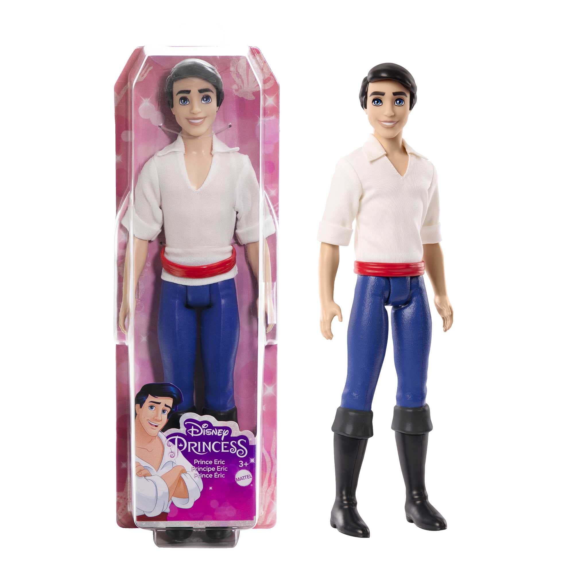 Disney Princess Toys Boneca De Moda Posable Prince Eric Em