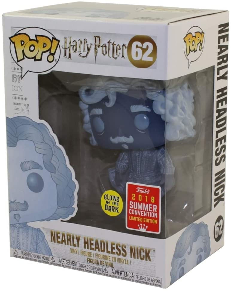 Funko Pop Harry Potter Quase Sem Cabeça Nick Glow No Escuro 2018 Convenção De Verão Exclusivo