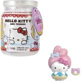 Sanrio Hello Kitty Double Dippers Figuras Colecionáveis (2-in) Com Acessórios De Chapéu E Sobremesa Pacote Cego Surpresa Mergulho Na Água