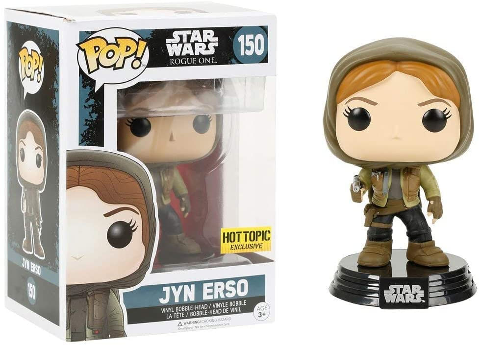 Funko Pop! 10450 Star Wars Rogue One Jyn Erso Hooded Bobble Toy