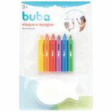 Kit Pintura Para Banho Risque E Apague Com Esponja Buba