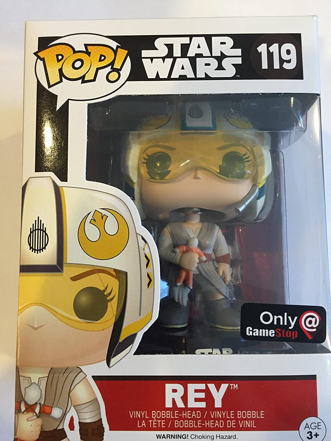 Funko Pop! Star Wars Rey 119 (com Capacete X-wing Exclusivo)