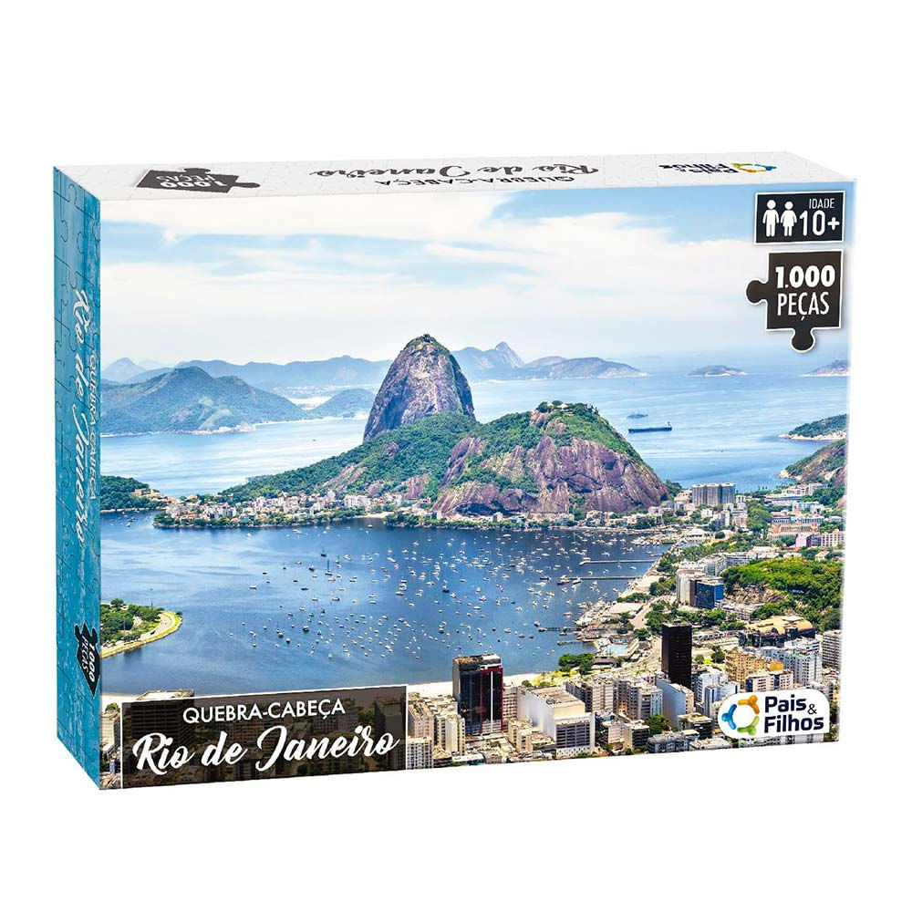 Quebra Cabeca 1000 Pecas Rio De Janeiro Pais E Filhos