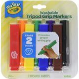 Crayola Meu Primeiro, Tripod Lavable Markers For Toddlers, 8ct