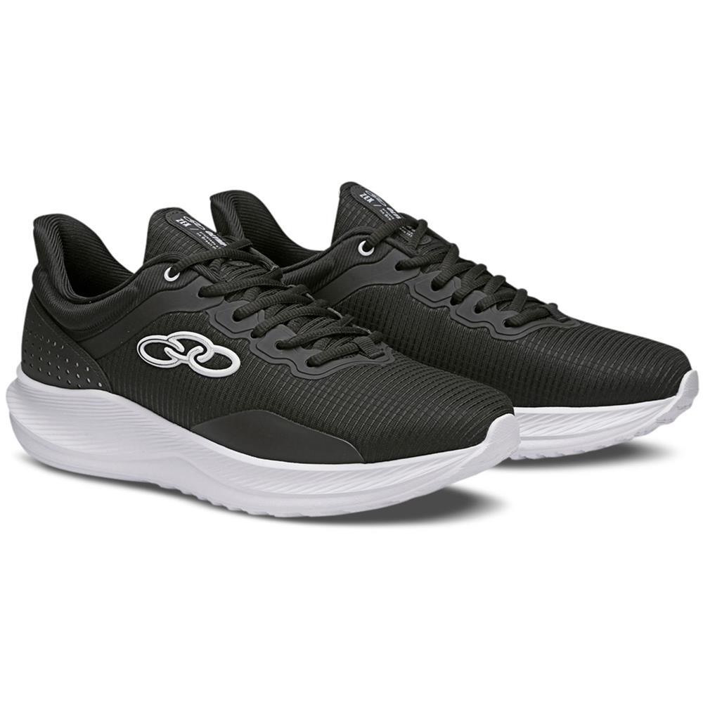 Tênis Masculino Olympikus Running Esporte Zex 168 Preto/branco 44