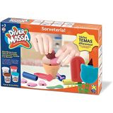 Massinha De Modelar Diver Massa Sorveteria 4 Potes Divertoys