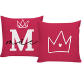 Kit 2 Capas De Almofadas Para Sofá 40x40 Rosa Mãe