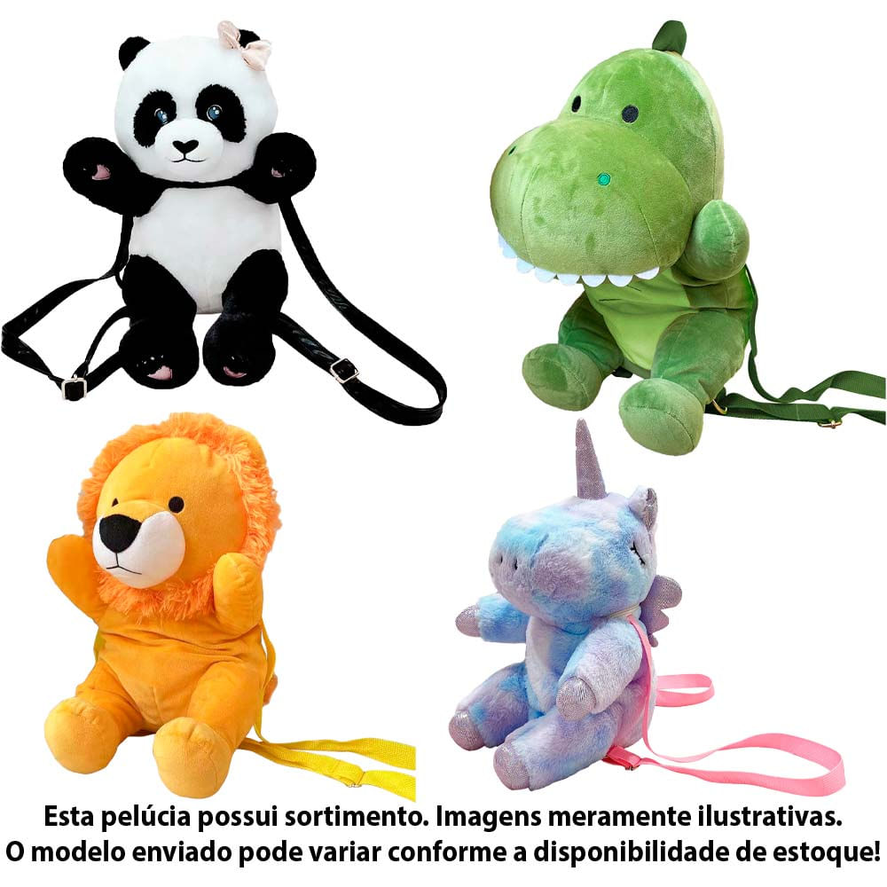 Pelucia Infantil Amigos Do Coracao Bichos 2 Em 1 Sortido Dm Toys