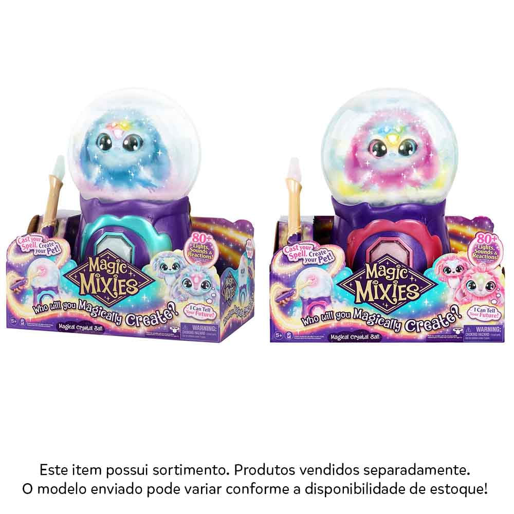 Pelucia Surpresa Interativa Magic Mixies Bola De Cristal Magica Sortido Candide