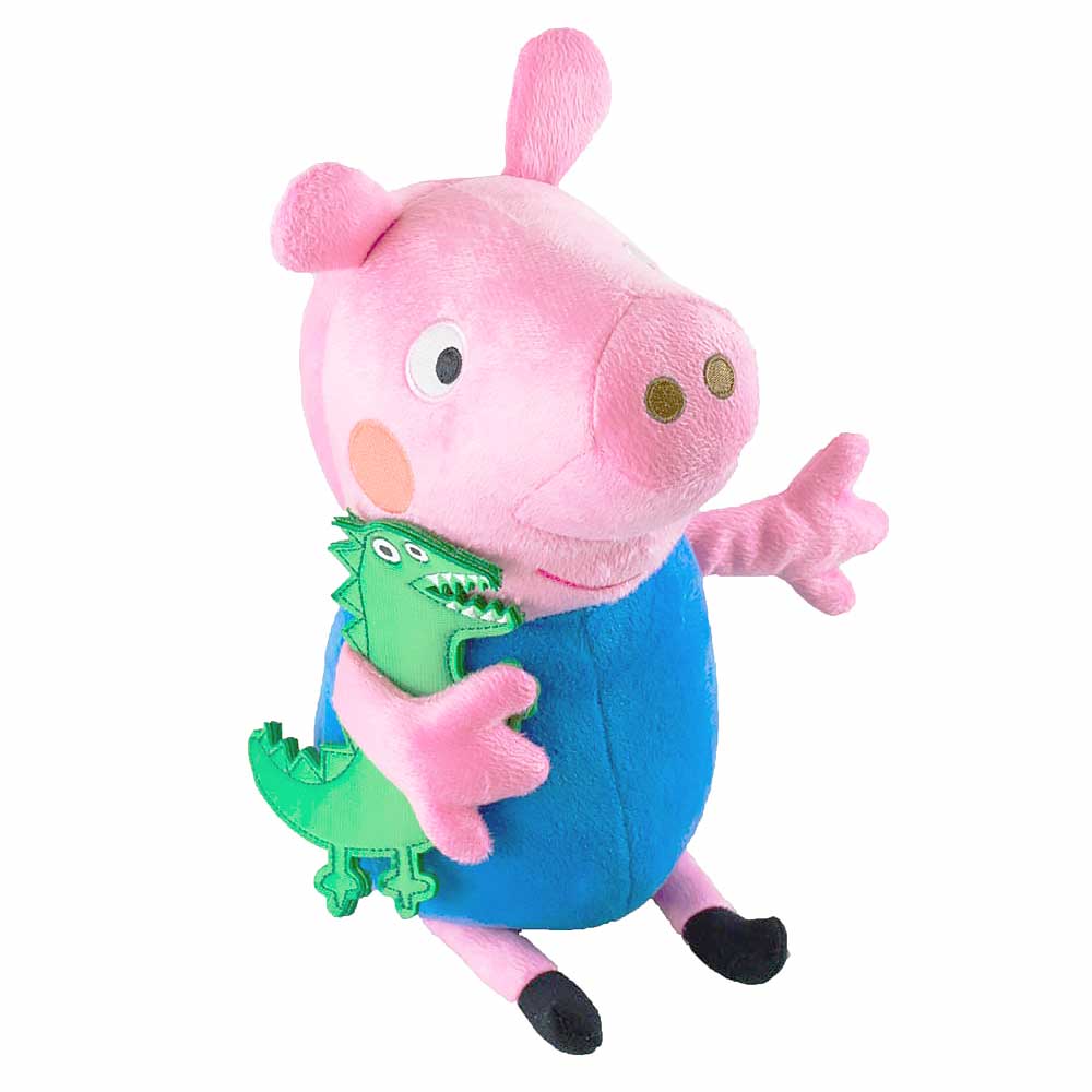 Pelucia Infantil 30 Cm Peppa Pig George E Seu Dinossauro Sunny