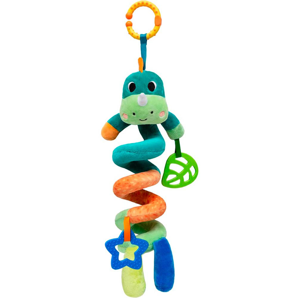 Pelucia Infantil 50 Cm Bubazoo Mola De Atividades Dino Verde Buba