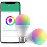 Lâmpada Inteligente Broadlink, Lâmpadas Inteligentes Led Wi-fi Dimmable De 10w A19 800lm De Mudança De Cor, Funciona Com Alexa, Google Home, Siri E I