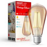 Lâmpada Inteligente Sengled Edison, Lâmpadas Vintage, 7.2w, 60 Watts Equivalente Led Smart Filament Light, 600lm 2000k Dimmable Amber Light, St19, Hu