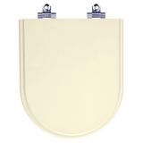 Tampa De Vaso Sanitario Com Amortecedor Carrara Creme Para Bacia Deca