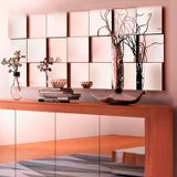 Espelho Decorativo 3d Painel Placa Vidro Liverpool Montavel
