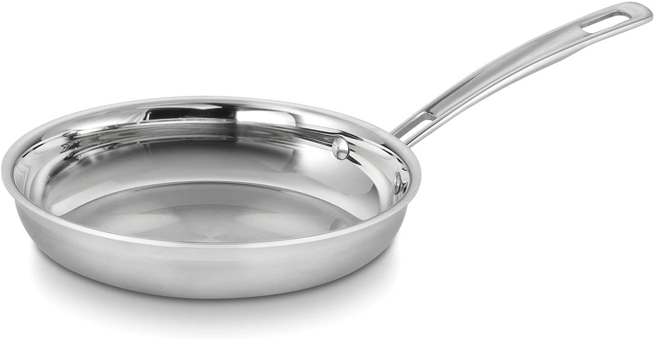 Cuisinart Multiclad Pro Inoxidável 8 Polegadas De Frigideira Aberta, Aço Inoxidável