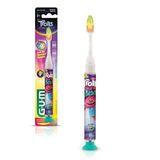 Escova De Dente Infantil Gum Trolls Timer Light 3+ Anos Macia 1 Unidade