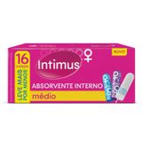 Absorvente Interno Intimus Médio 16 Unidades