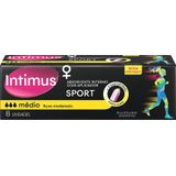 Absorvente Initmus Sports Médio Com Aplicador 8 Unidades