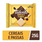 Chocolate Garoto Talento Branco Com Cereais E Passas 25g