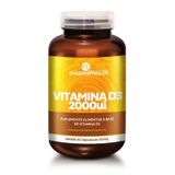 Vitamina D3 2000 Ui 60 Capsulas Osso Dentes Fortalecimento