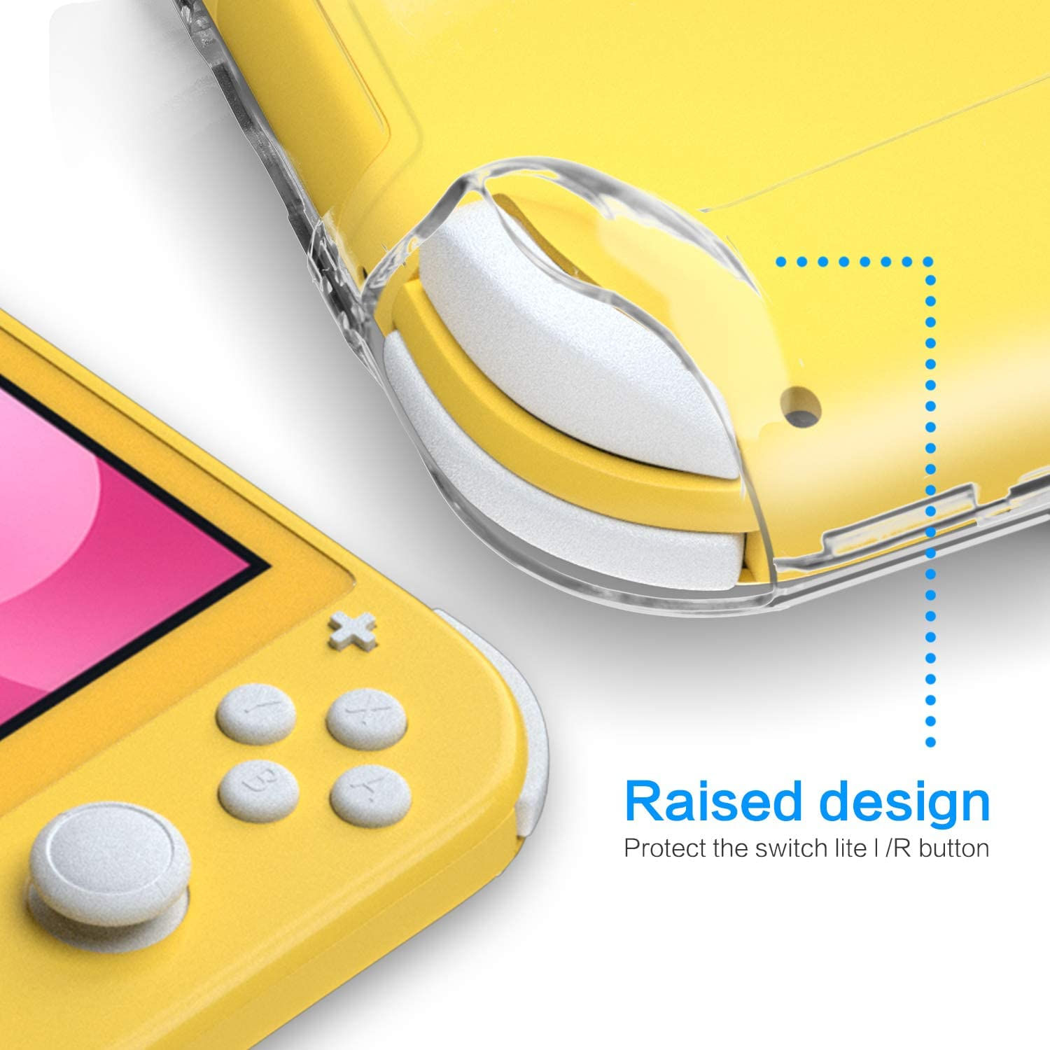 Caso Claro Para Nintendo Switch Lite Com Kickstand Hard Case Para Nintendo Switch Lite Com Stand Carrefour