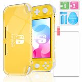 Tpu Case Para Nintendo Switch Lite, Clear Protective Case Para Nintendo Switch Lite Com Protetor De Tela De Vidro Temperado - Claro