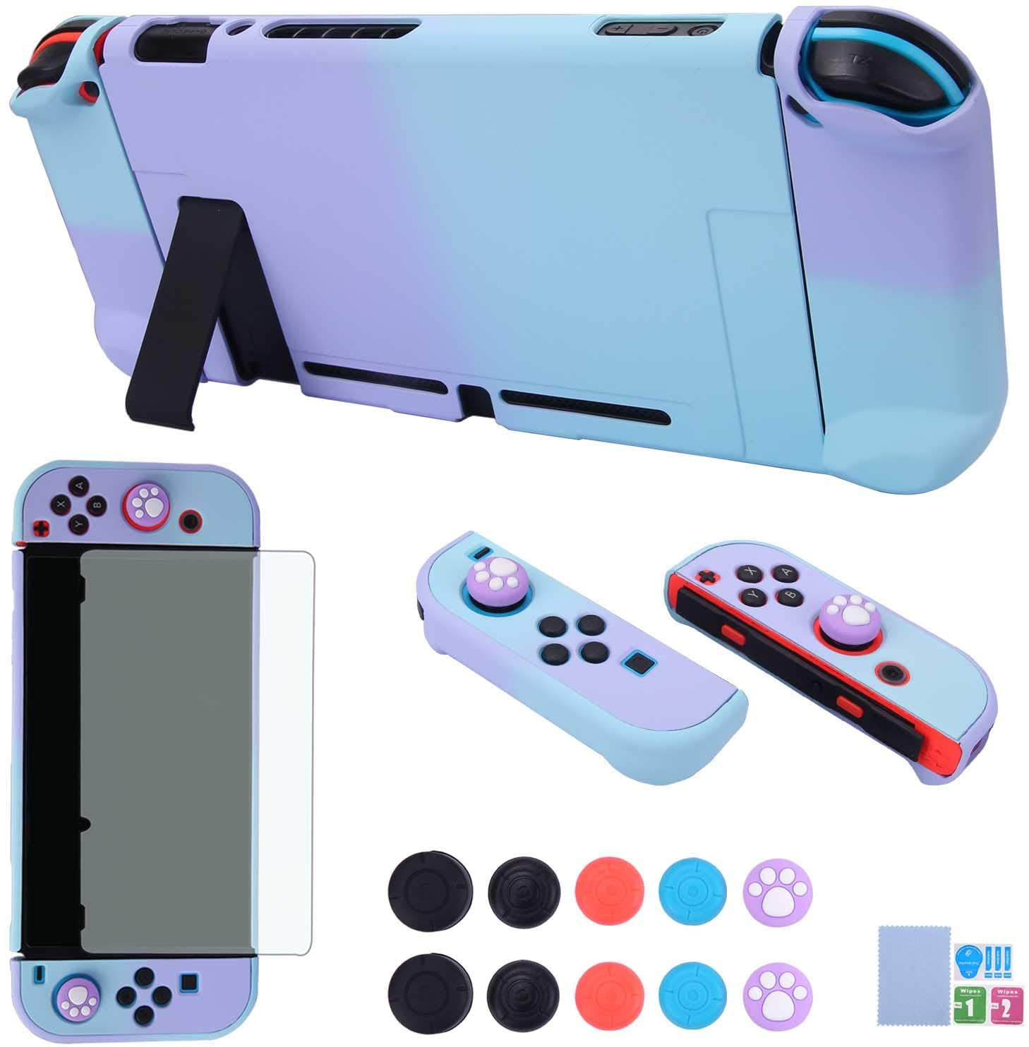 Dockable Case Para Nintendo Switch Comcool 3 Em 1 Capa Protetora Para Nintendo Switch E Joy con Controller Com Protetor De Tela E Apertos De Polega Carrefour