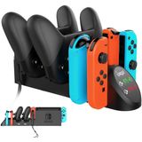 Dock De Carregamento Fastsnail Compatível Com Controladores Nintendo Switch Pro E Joy Cons, Suporte De Carregador Multifuncional Compatível Com Contr