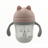 Copo Com Alça Removível Gatinha Buba Rosa 220ml