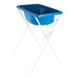 Banheira Retangular Azul C/ Suporte 29.012-07 - Styll Baby