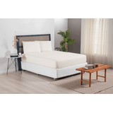 Jogo De Lençol Casal Queen Size Versatile Ponto Palito Simples 3 Peças Micropercal 300 Fios
