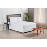 Jogo De Lençol Casal Queen Size Versatile Ponto Palito Simples 3 Peças Micropercal 300 Fios